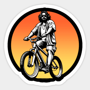 The Dude Lebowski Mountain Bike Graphic Design Sticker
